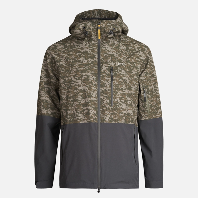CHAQUETA HOMBRE SIERRA NEVADA B-DRY LIGHT HOODY JACKET PRINT VERDE MILITAR LIPPI - 1