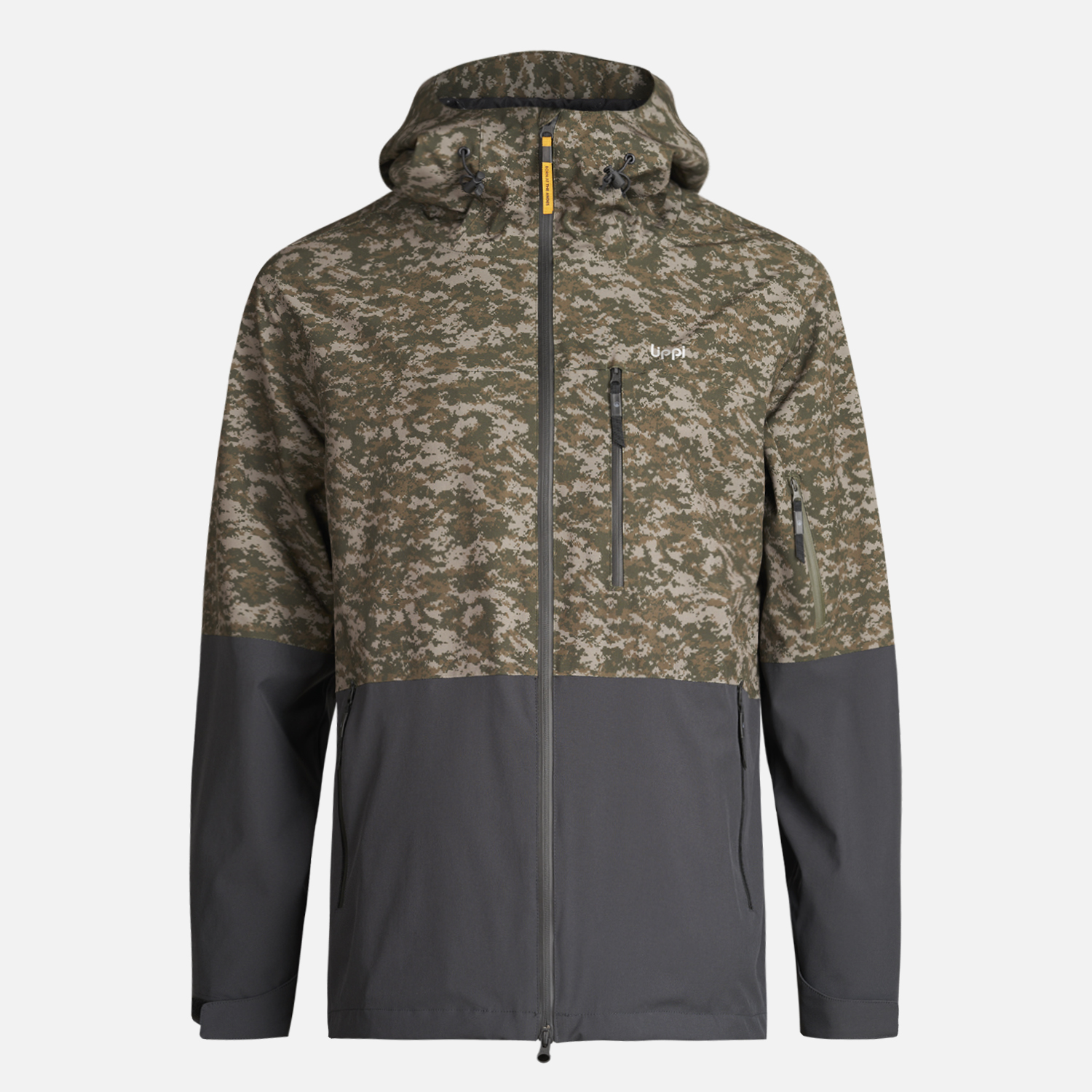 CHAQUETA HOMBRE SIERRA NEVADA B-DRY LIGHT HOODY JACKET PRINT VERDE MILITAR LIPPI - 1