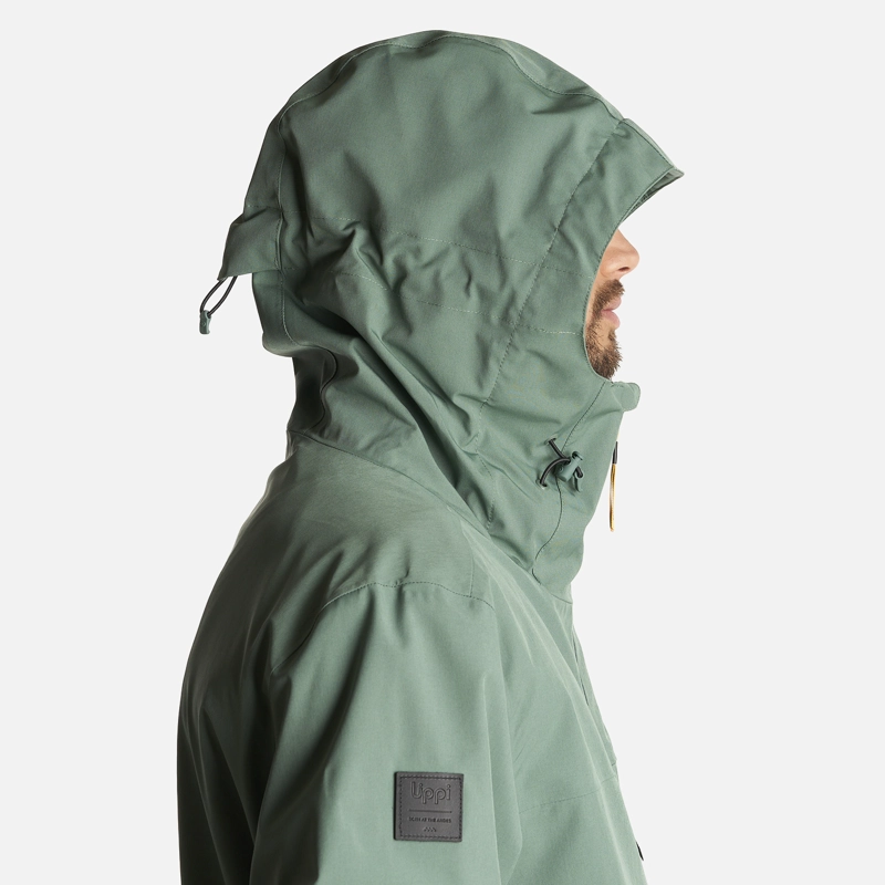 CHAQUETA HOMBRE SIERRA NEVADA B-DRY LIGHT HOODY JACKET VERDE BOTELLA LIPPI - 5