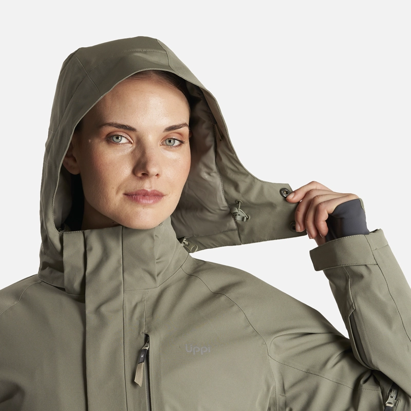 CHAQUETA MUJER ANDES B-DRY HOODY JACKET LAUREL LIPPI - 5