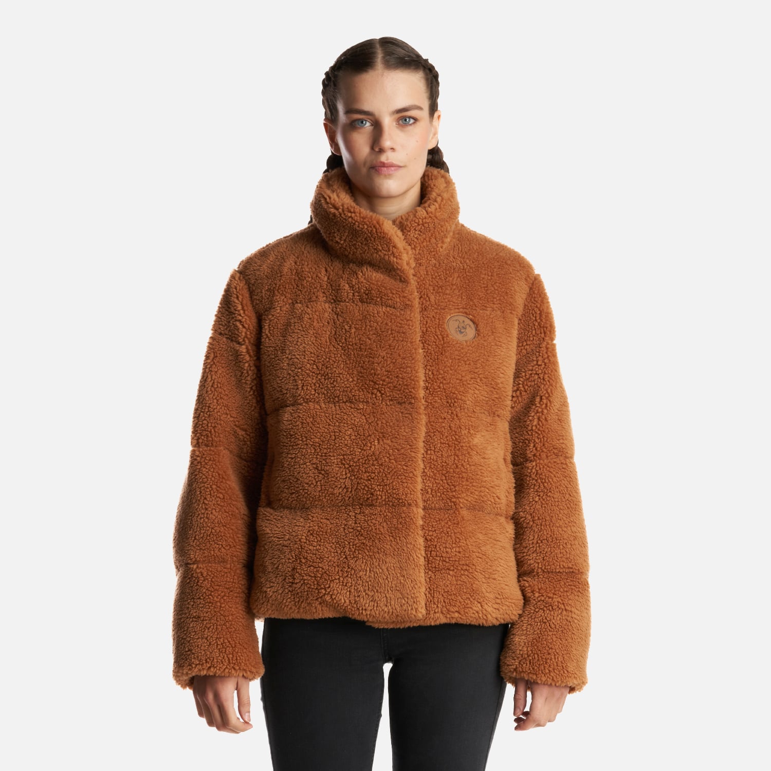 CHAQUETA MUJER ATERCIOPELADA CAMEL HAKA HONU - 1