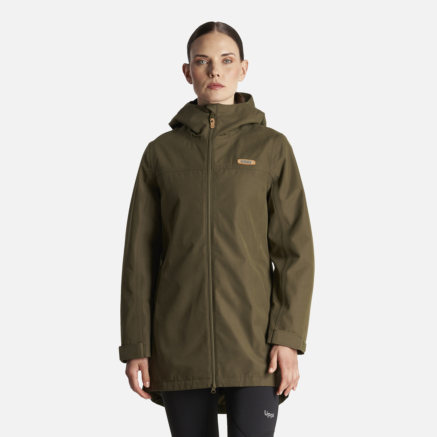 CHAQUETA MUJER CITIZEN WARM B-DRY HOODY JACKET VERDE MILITAR LIPPI - 2