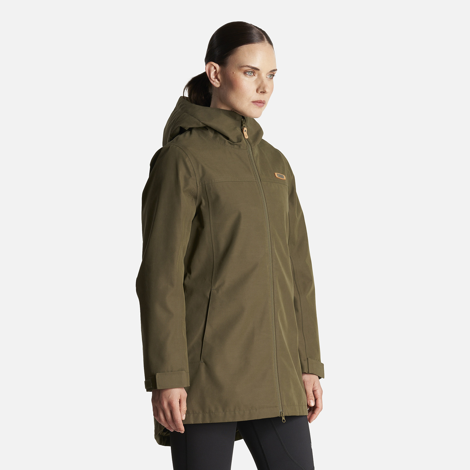 CHAQUETA MUJER CITIZEN WARM B-DRY HOODY JACKET VERDE MILITAR LIPPI - 3