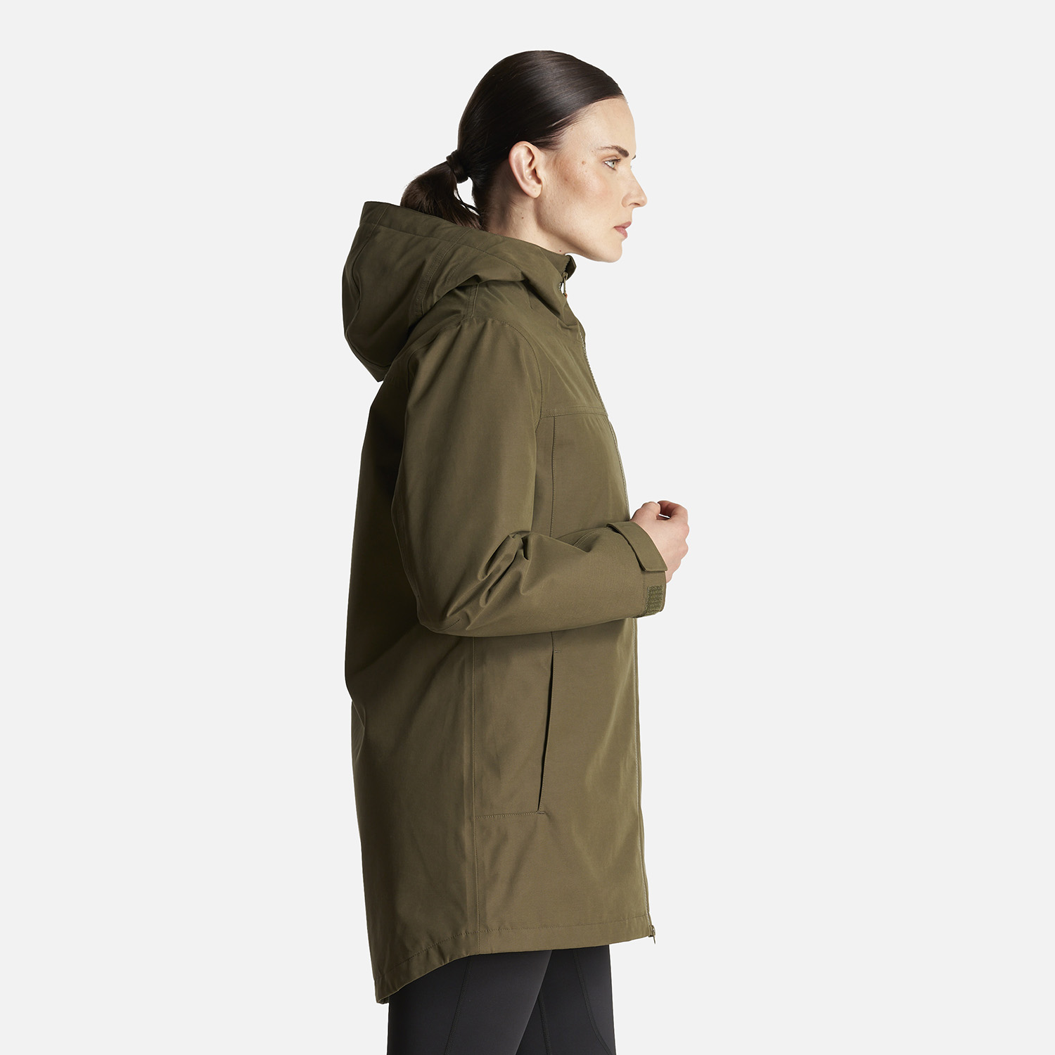CHAQUETA MUJER CITIZEN WARM B-DRY HOODY JACKET VERDE MILITAR LIPPI - 4