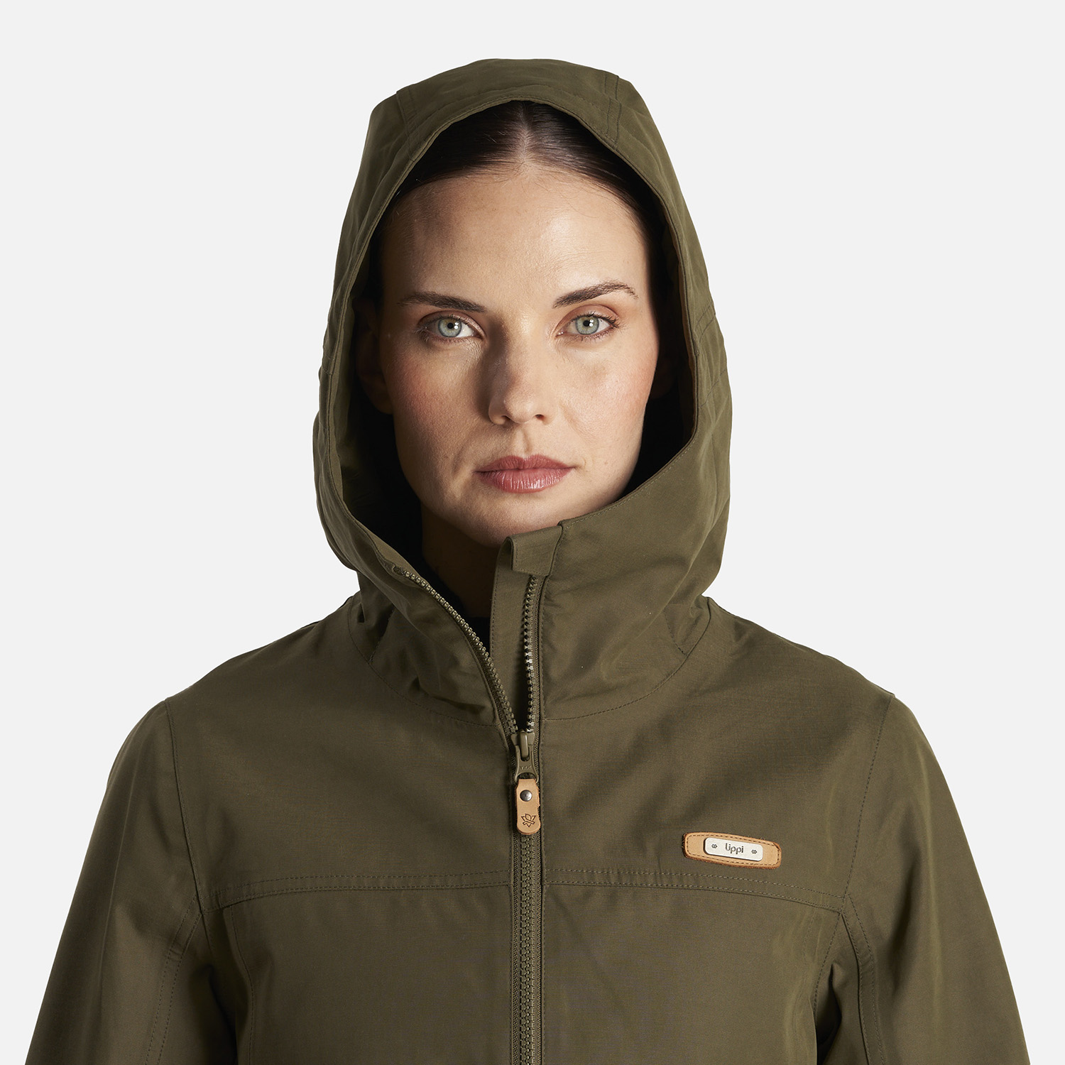 CHAQUETA MUJER CITIZEN WARM B-DRY HOODY JACKET VERDE MILITAR LIPPI - 7