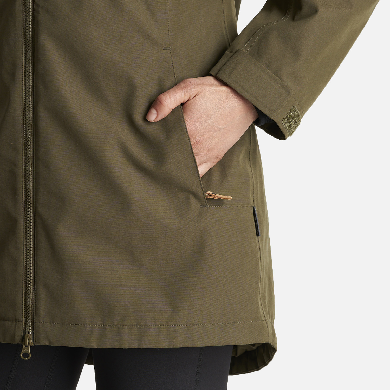 CHAQUETA MUJER CITIZEN WARM B-DRY HOODY JACKET VERDE MILITAR LIPPI - 8
