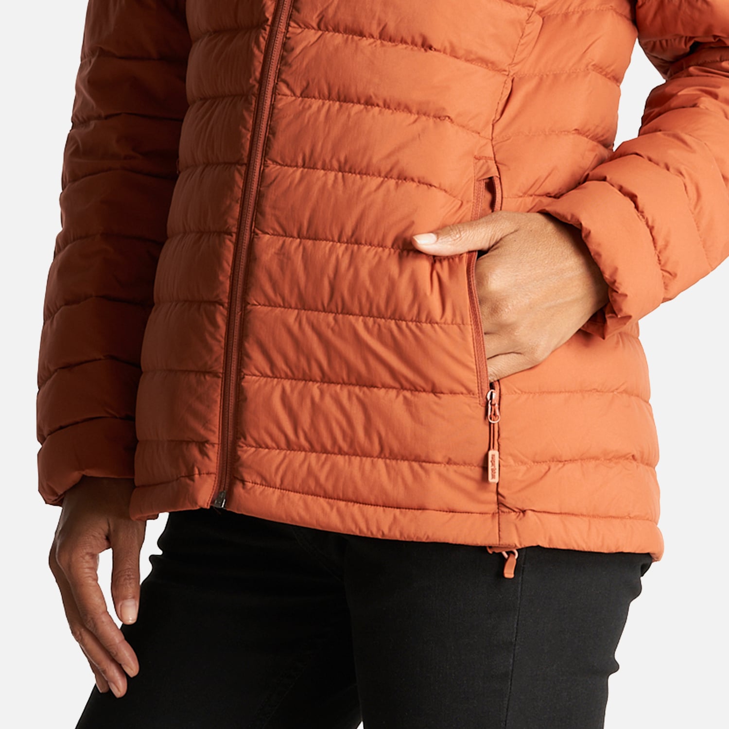 CHAQUETA MUJER INFIERNILLO CON GORRO NARANJO OSCURO HAKA HONU - 5
