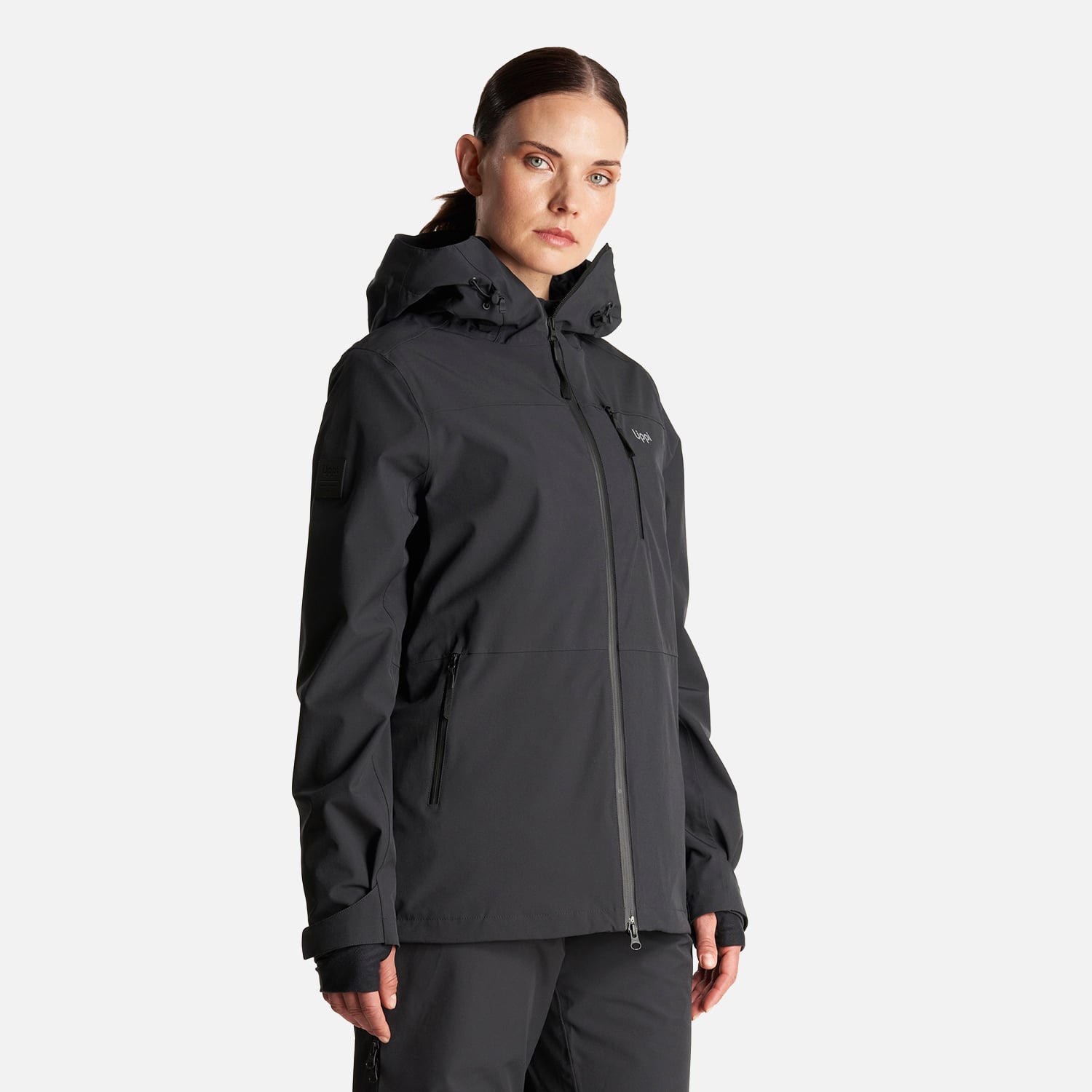 CHAQUETA MUJER SIERRA NEVADA LIGHT B-DRY HOODY JACKET NEGRO LIPPI - 3