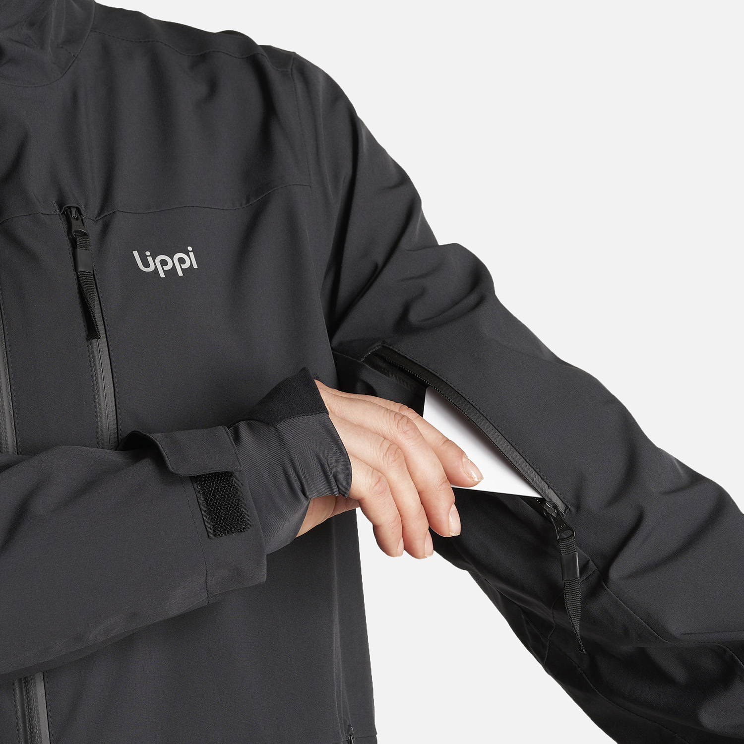 CHAQUETA MUJER SIERRA NEVADA LIGHT B-DRY HOODY JACKET NEGRO LIPPI - 9