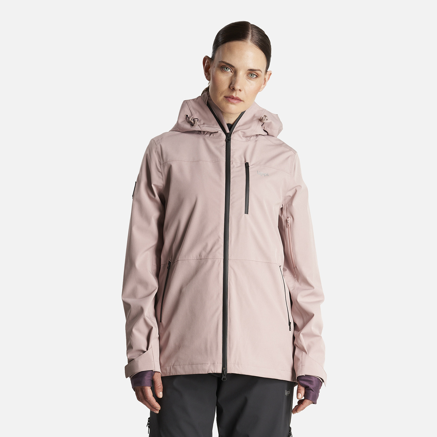 CHAQUETA MUJER SIERRA NEVADA LIGHT B-DRY HOODY JACKET ROSA CLARO LIPPI - 2