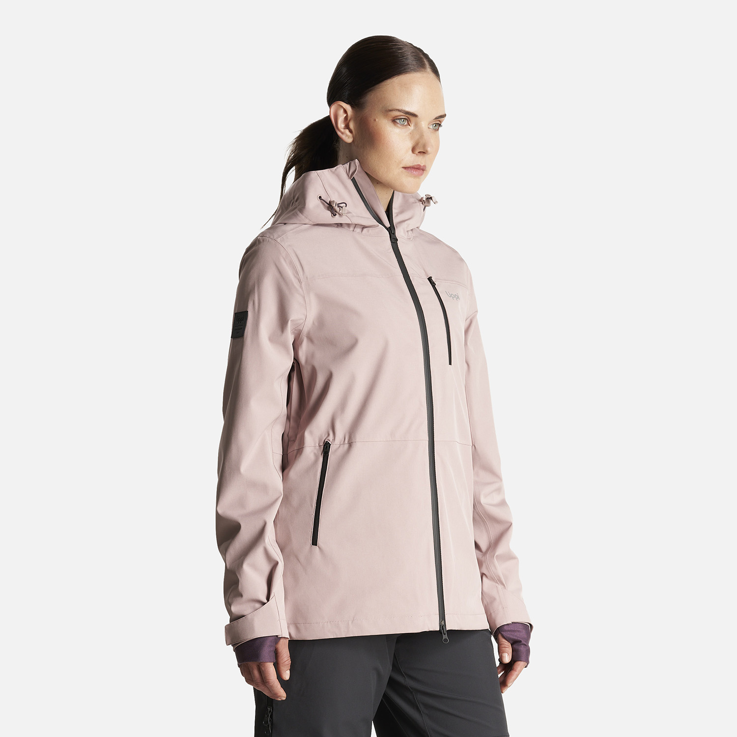 CHAQUETA MUJER SIERRA NEVADA LIGHT B-DRY HOODY JACKET ROSA CLARO LIPPI - 3