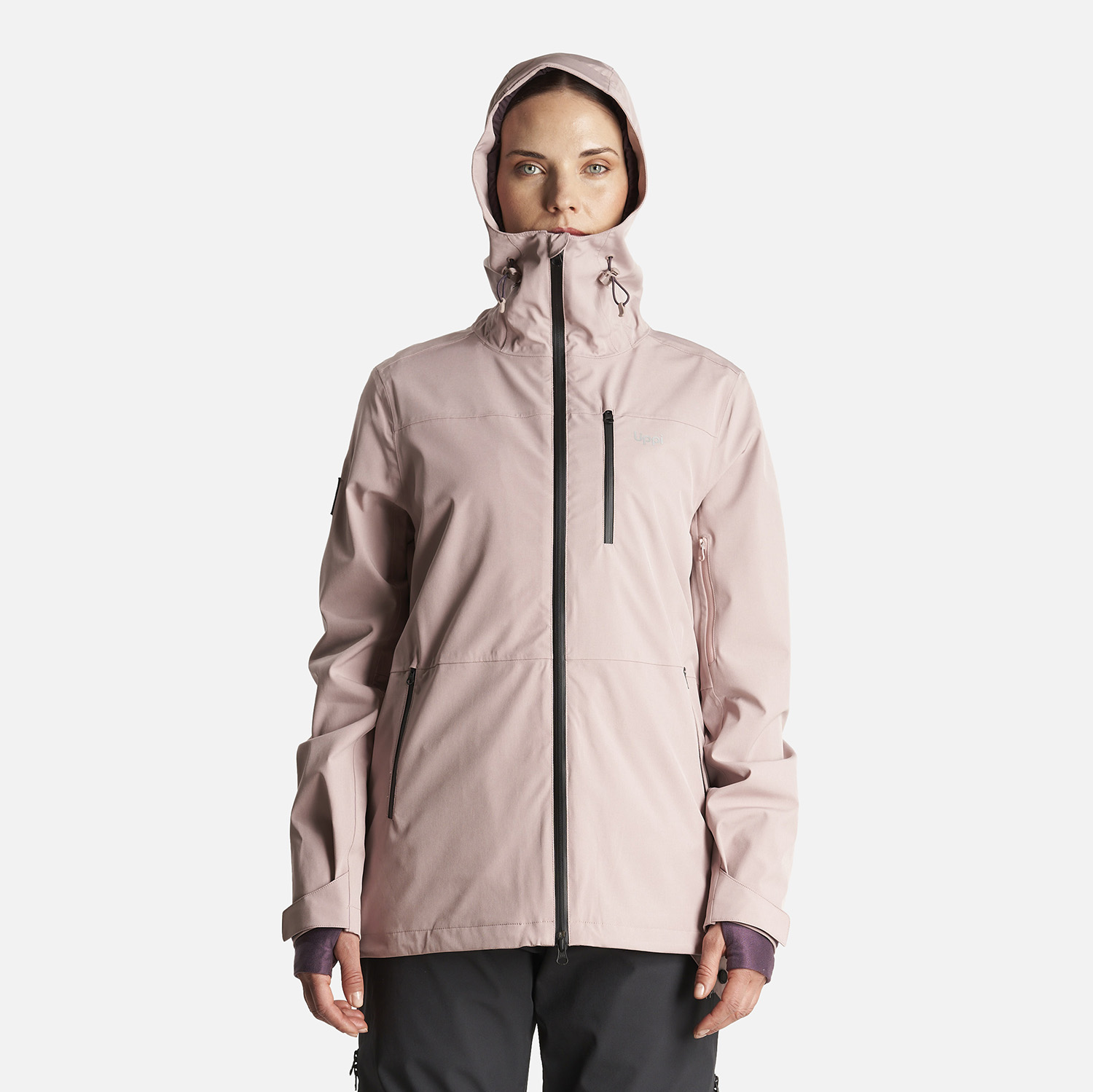 CHAQUETA MUJER SIERRA NEVADA LIGHT B-DRY HOODY JACKET ROSA CLARO LIPPI - 5