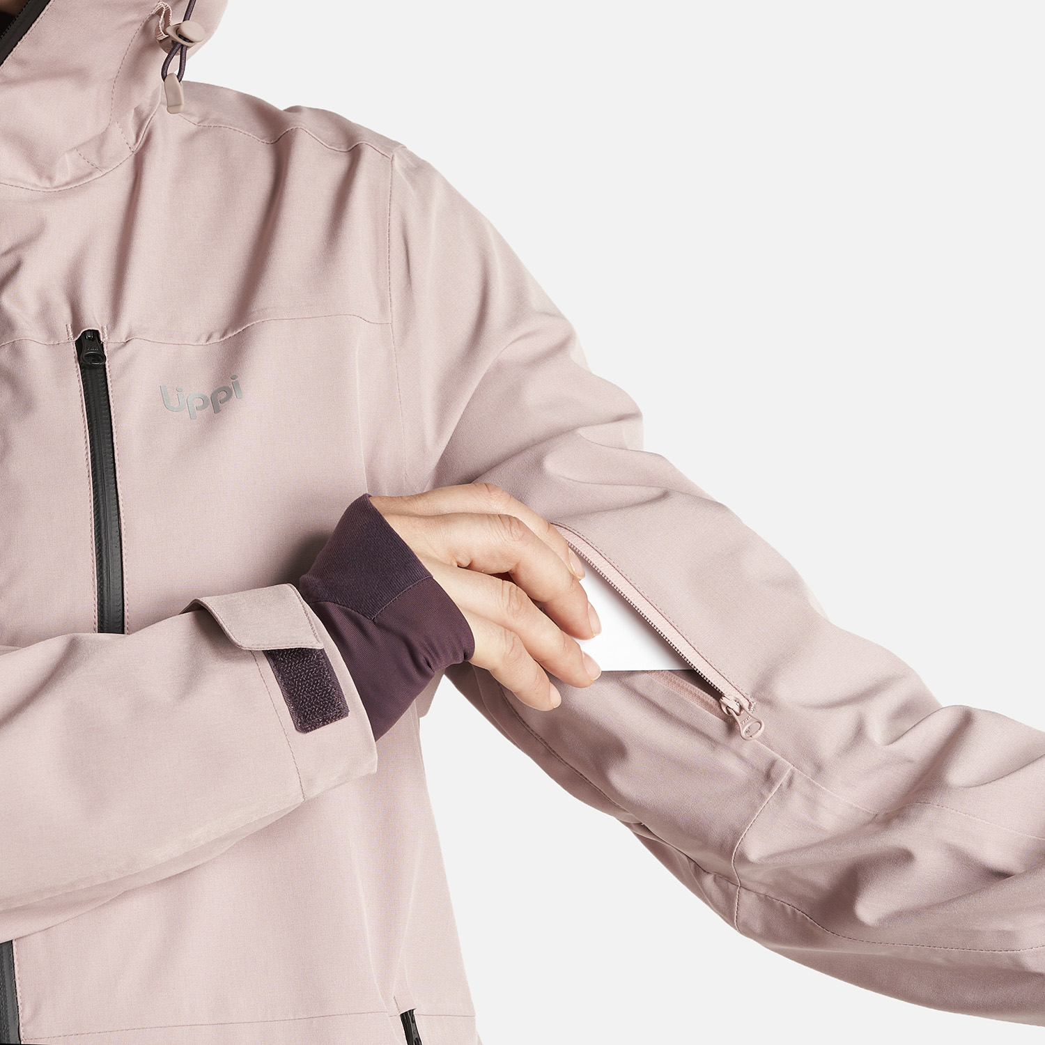 CHAQUETA MUJER SIERRA NEVADA LIGHT B-DRY HOODY JACKET ROSA CLARO LIPPI - 9
