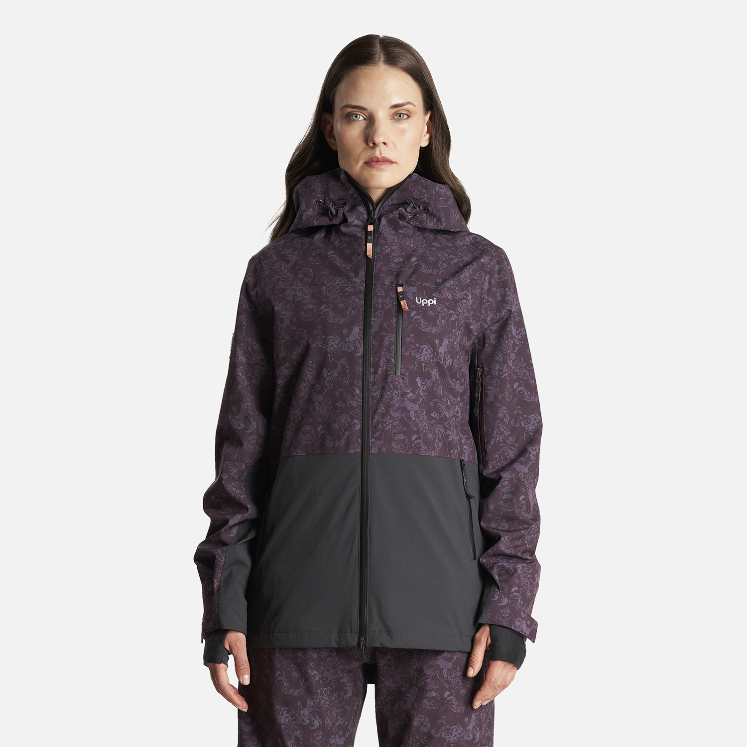CHAQUETA MUJER SIERRA NEVADA LIGHT B-DRY HOODY JACKET PRINT BURDEO LIPPI - 2