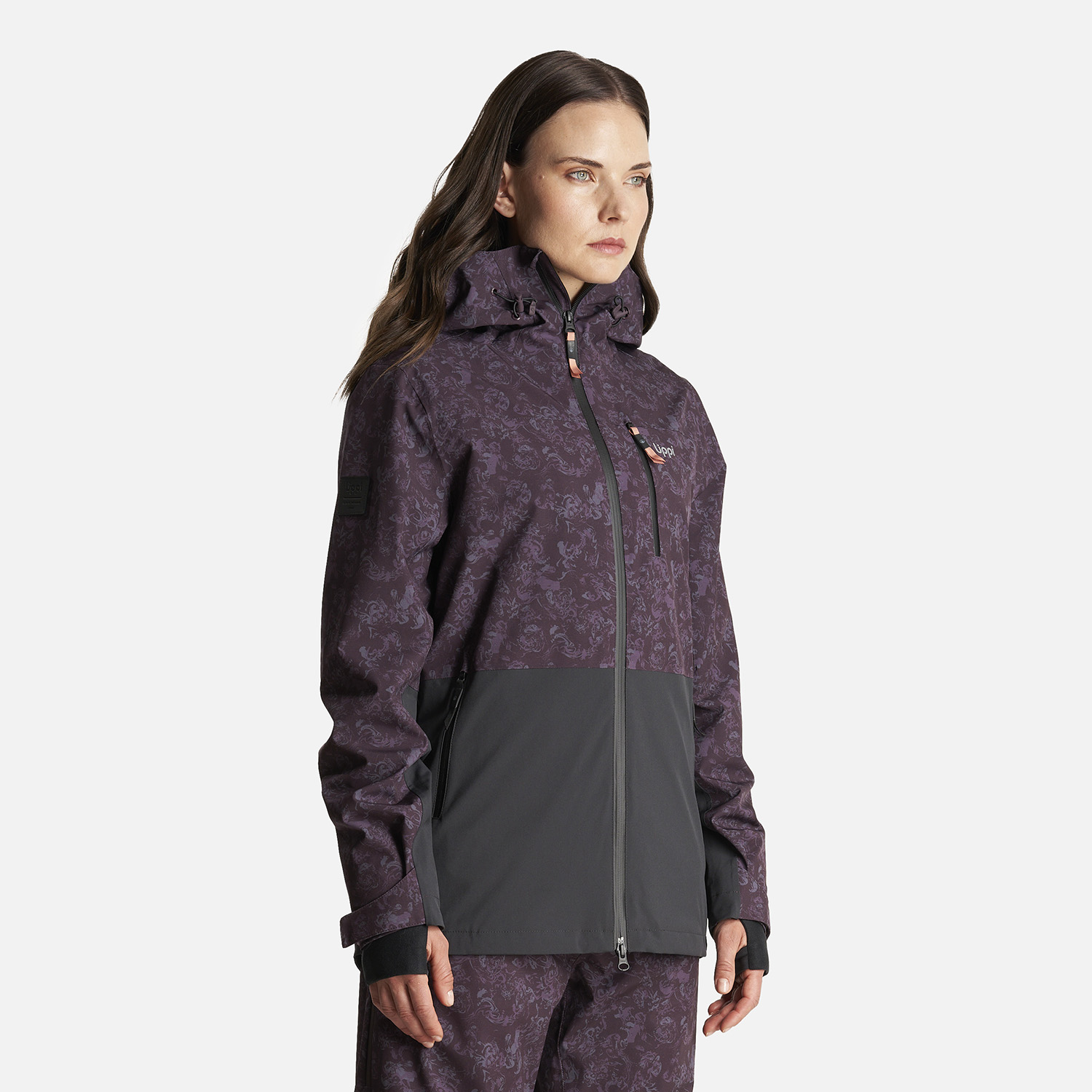 CHAQUETA MUJER SIERRA NEVADA LIGHT B-DRY HOODY JACKET PRINT BURDEO LIPPI - 3