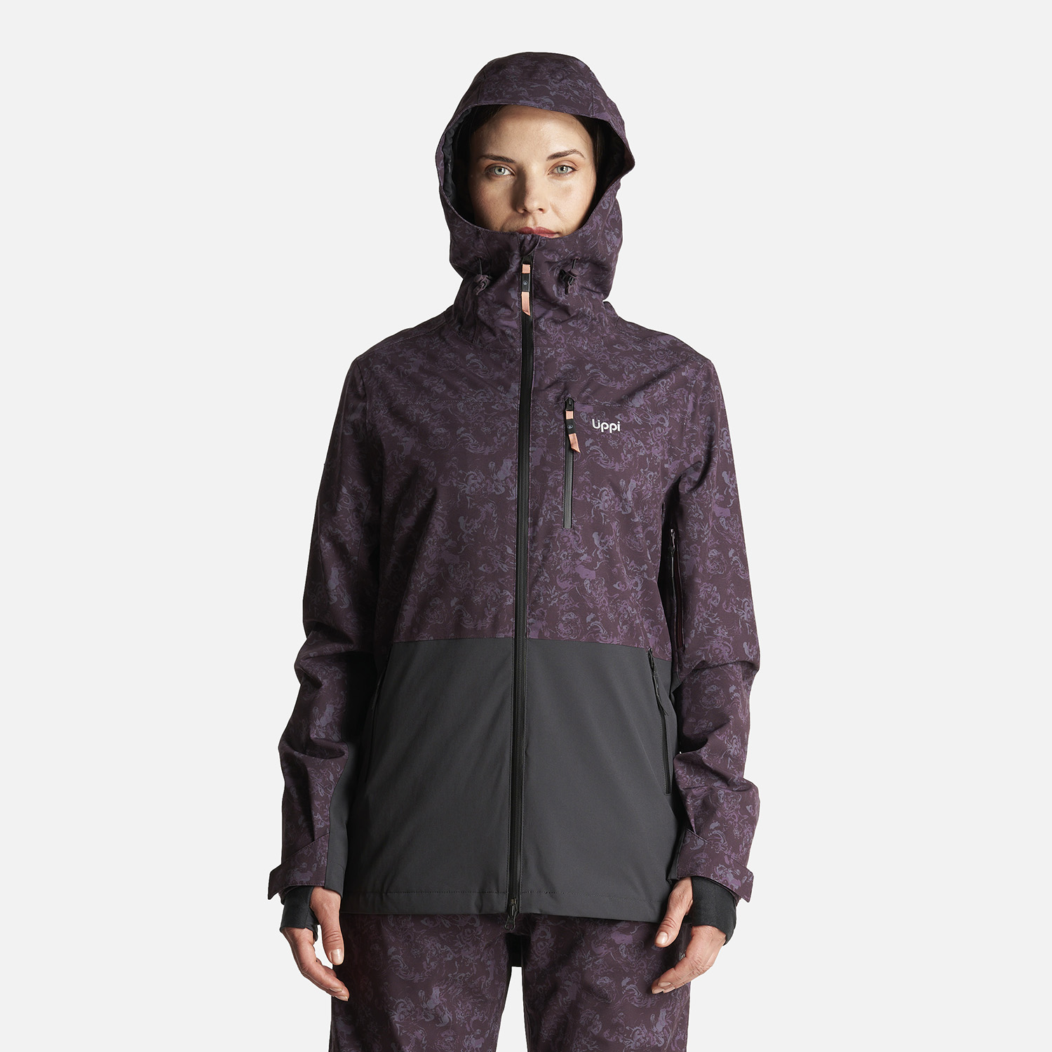 CHAQUETA MUJER SIERRA NEVADA LIGHT B-DRY HOODY JACKET PRINT BURDEO LIPPI - 5