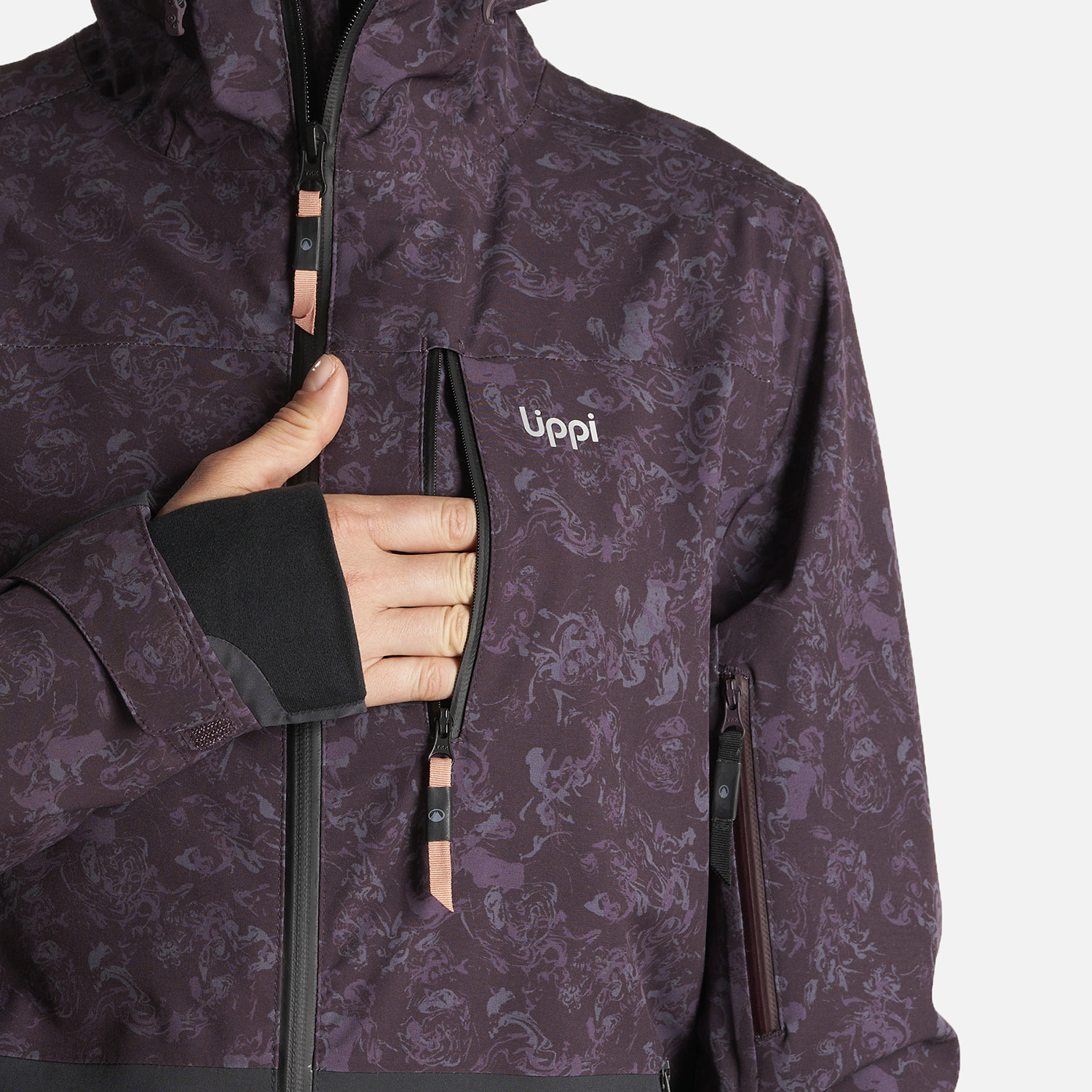 CHAQUETA MUJER SIERRA NEVADA LIGHT B-DRY HOODY JACKET PRINT BURDEO LIPPI - 8