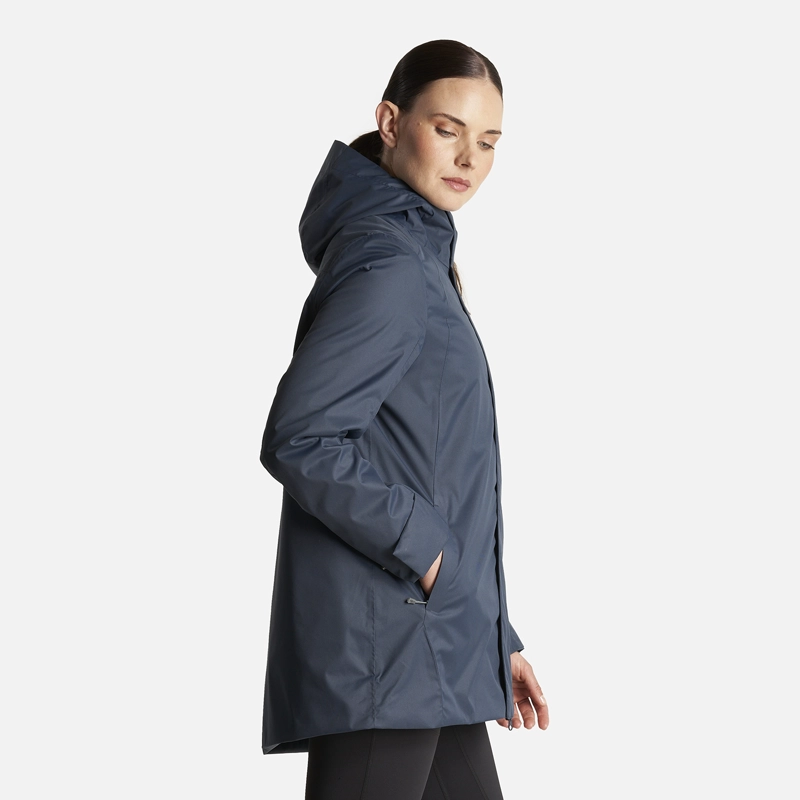 CHAQUETA MUJER SMART PROTECT FUSION 3 JACKET AZUL NOCHE/JADE LIPPI - 4