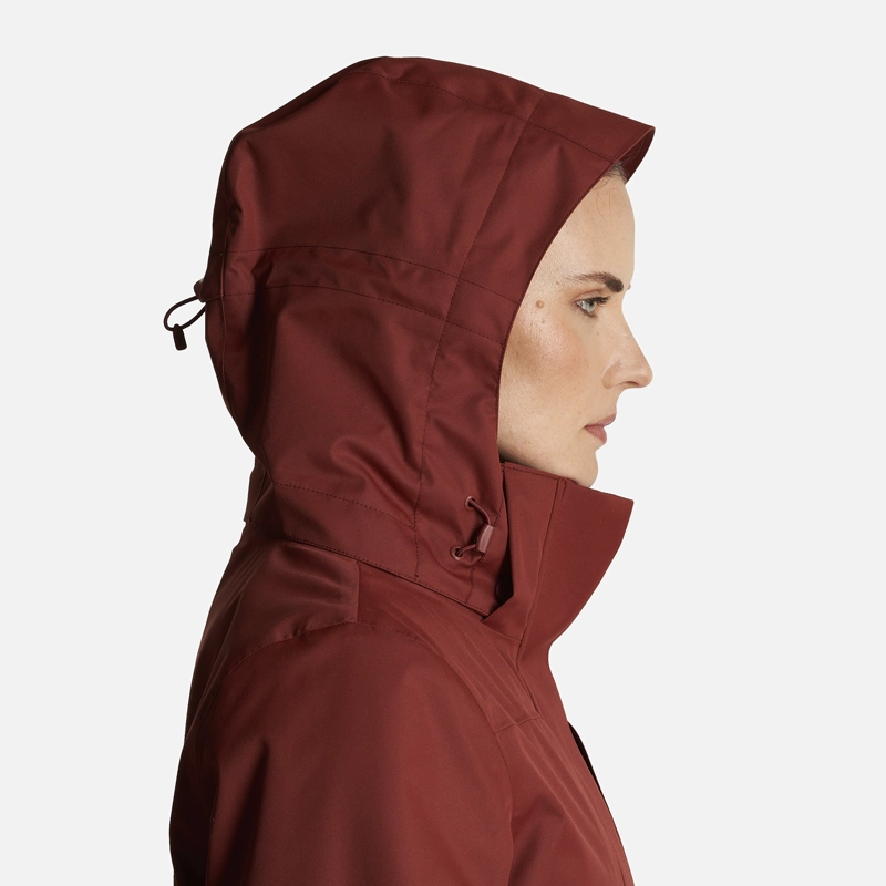 CHAQUETA MUJER TRES CRUCES FUSION-3 HOODY JACKET VINO/CREMA  LIPPI - 7