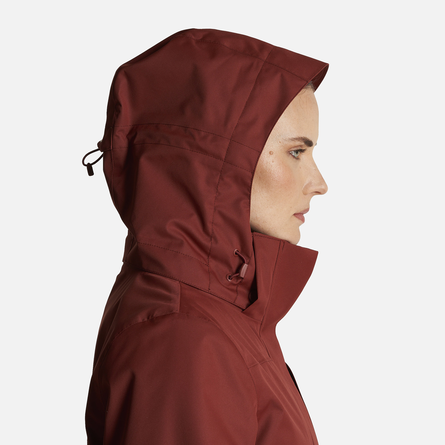 CHAQUETA MUJER TRES CRUCES FUSION-3 HOODY JACKET VINO/CREMA  LIPPI - 7