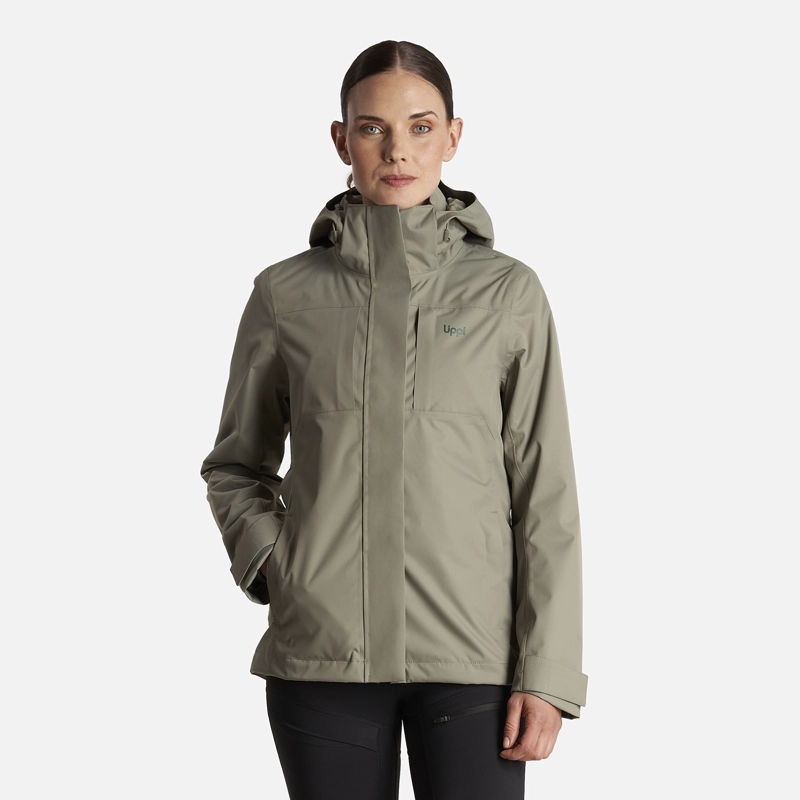 CHAQUETA MUJER TRES CRUCES FUSION-3 HOODY JACKET LAUREL/VERDE BOTELLA LIPPI - 2