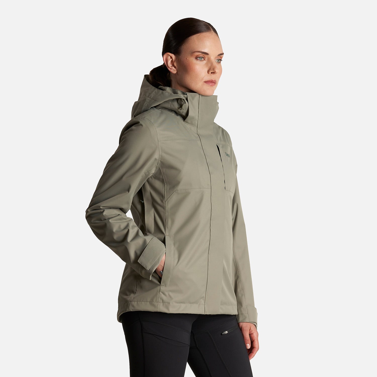 CHAQUETA MUJER TRES CRUCES FUSION-3 HOODY JACKET LAUREL/VERDE BOTELLA LIPPI - 3