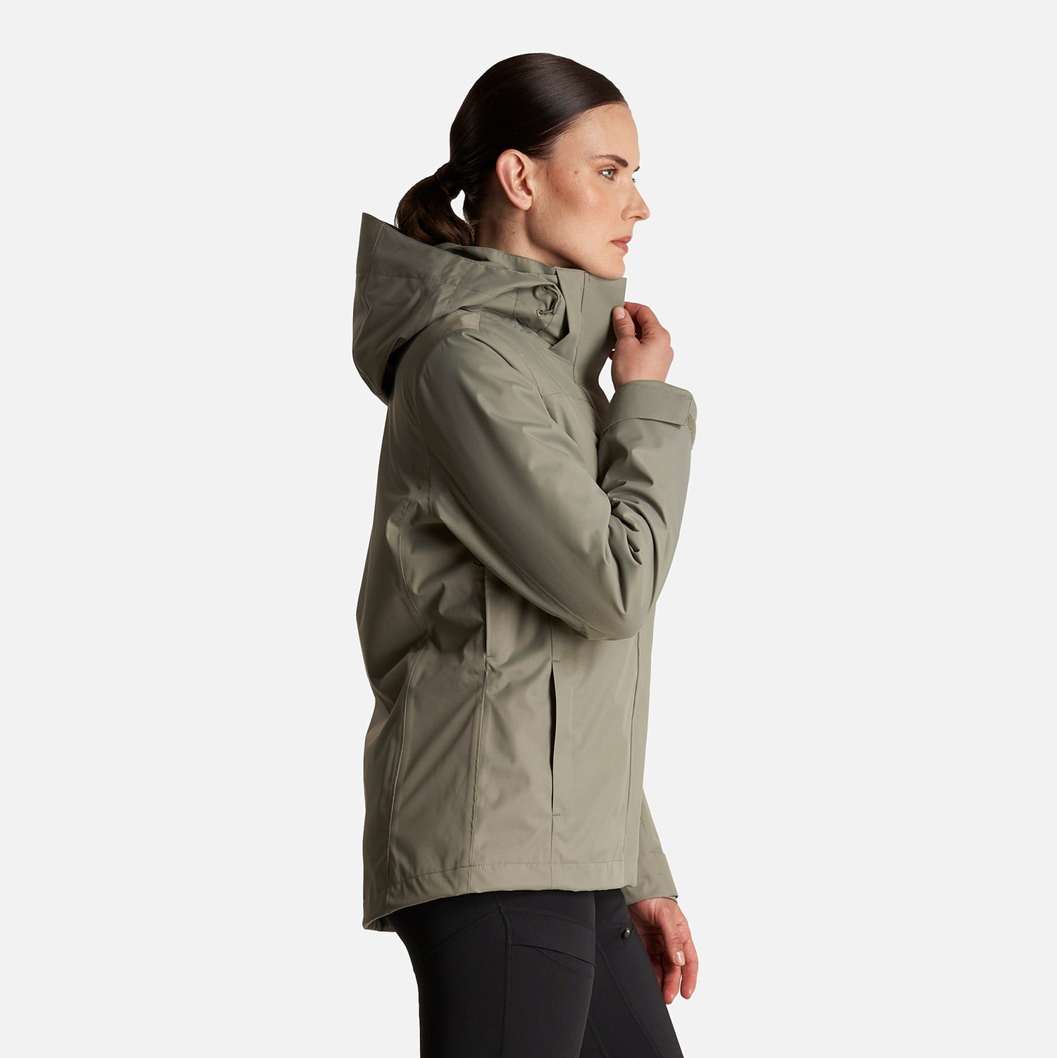 CHAQUETA MUJER TRES CRUCES FUSION-3 HOODY JACKET LAUREL/VERDE BOTELLA LIPPI - 4
