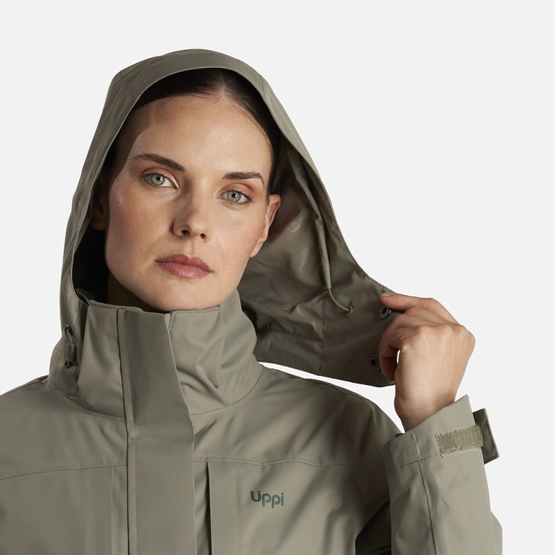 CHAQUETA MUJER TRES CRUCES FUSION-3 HOODY JACKET LAUREL/VERDE BOTELLA LIPPI - 6