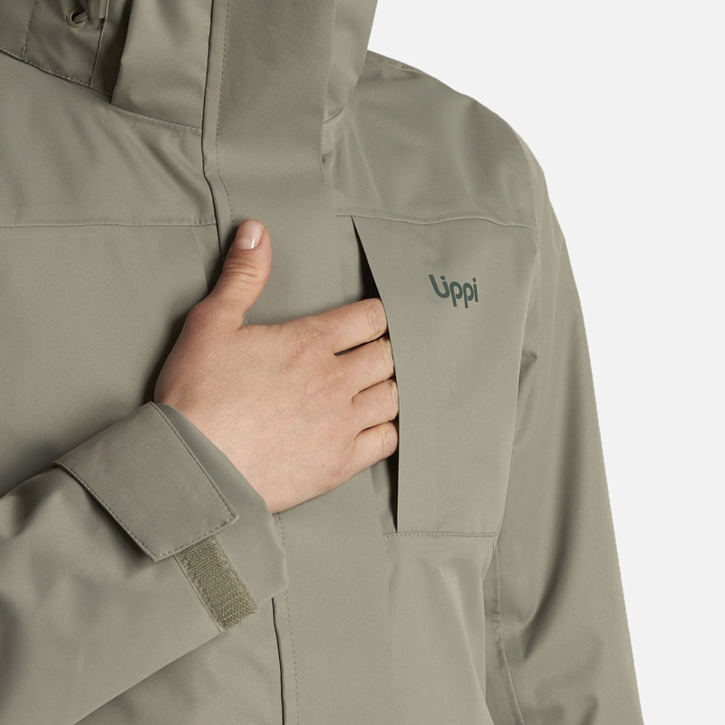 CHAQUETA MUJER TRES CRUCES FUSION-3 HOODY JACKET LAUREL/VERDE BOTELLA LIPPI - 8
