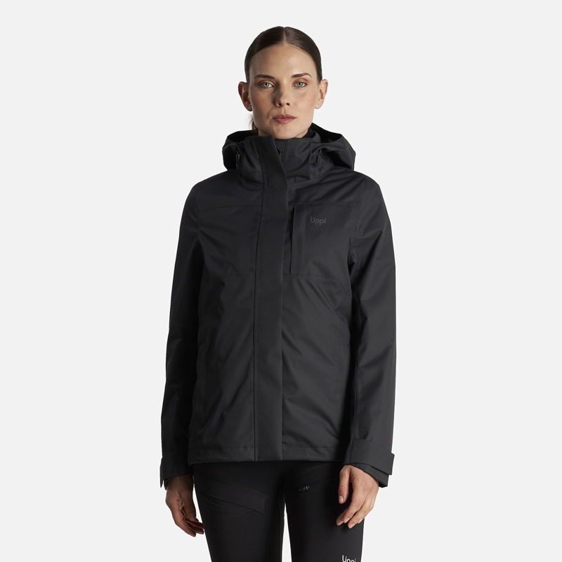 CHAQUETA MUJER TRES CRUCES FUSION-3 HOODY JACKET NEGRO NEGRO LIPPI - 2