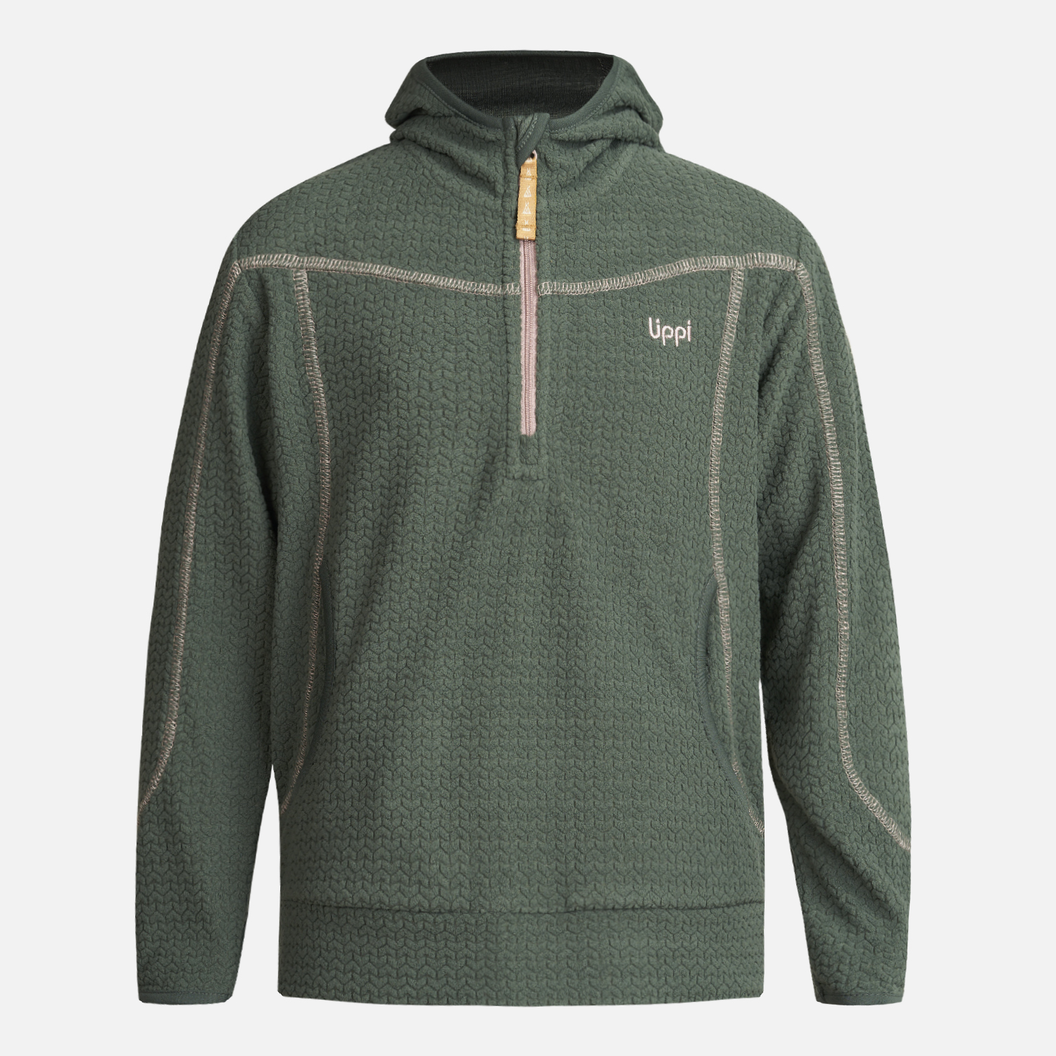 POLERÓN NIÑA LIPPI VERDE SALTAMONTES NANO-F 14 ZIP HOODY BOTELLA - 1