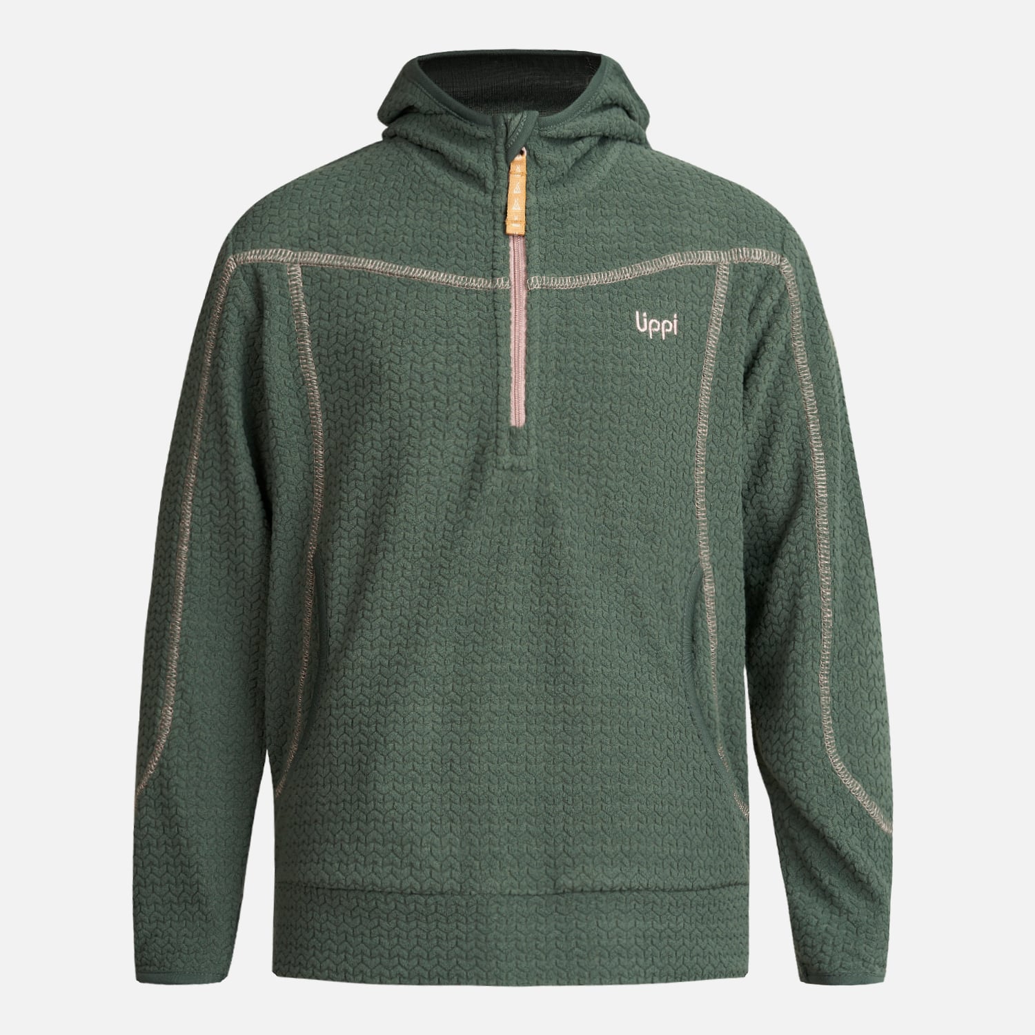 POLERÓN NIÑA LIPPI VERDE SALTAMONTES NANO-F 14 ZIP HOODY BOTELLA - 1