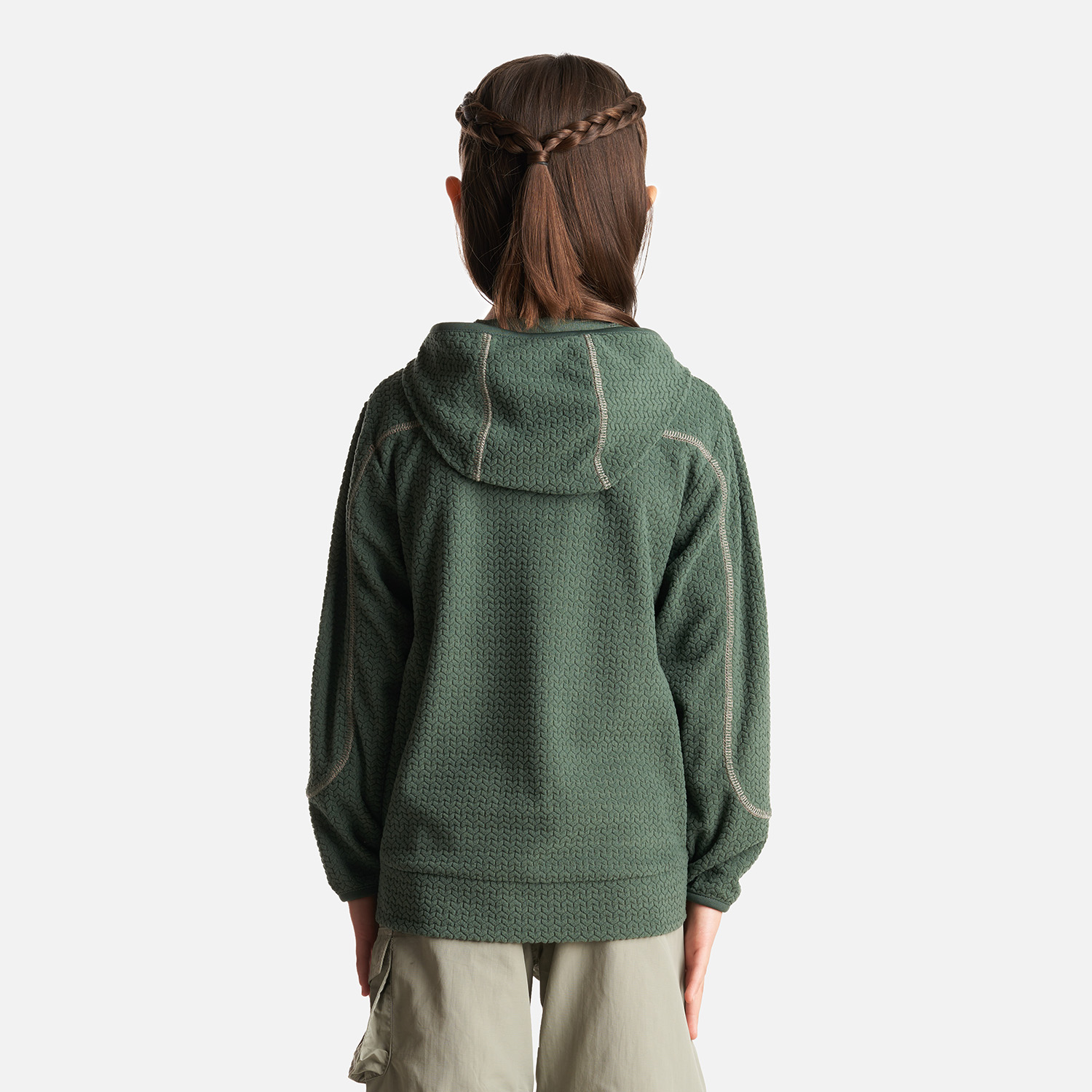POLERÓN NIÑA LIPPI VERDE SALTAMONTES NANO-F 14 ZIP HOODY BOTELLA - 4