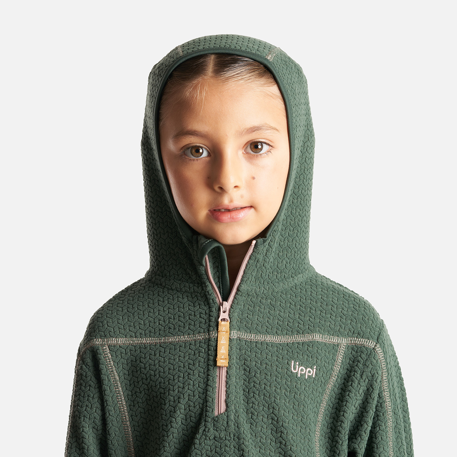 POLERÓN NIÑA LIPPI VERDE SALTAMONTES NANO-F 14 ZIP HOODY BOTELLA - 5