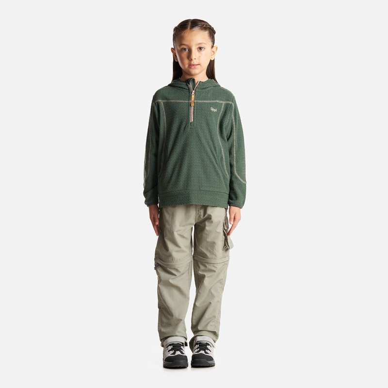 POLERÓN NIÑA LIPPI VERDE SALTAMONTES NANO-F 14 ZIP HOODY BOTELLA - 6