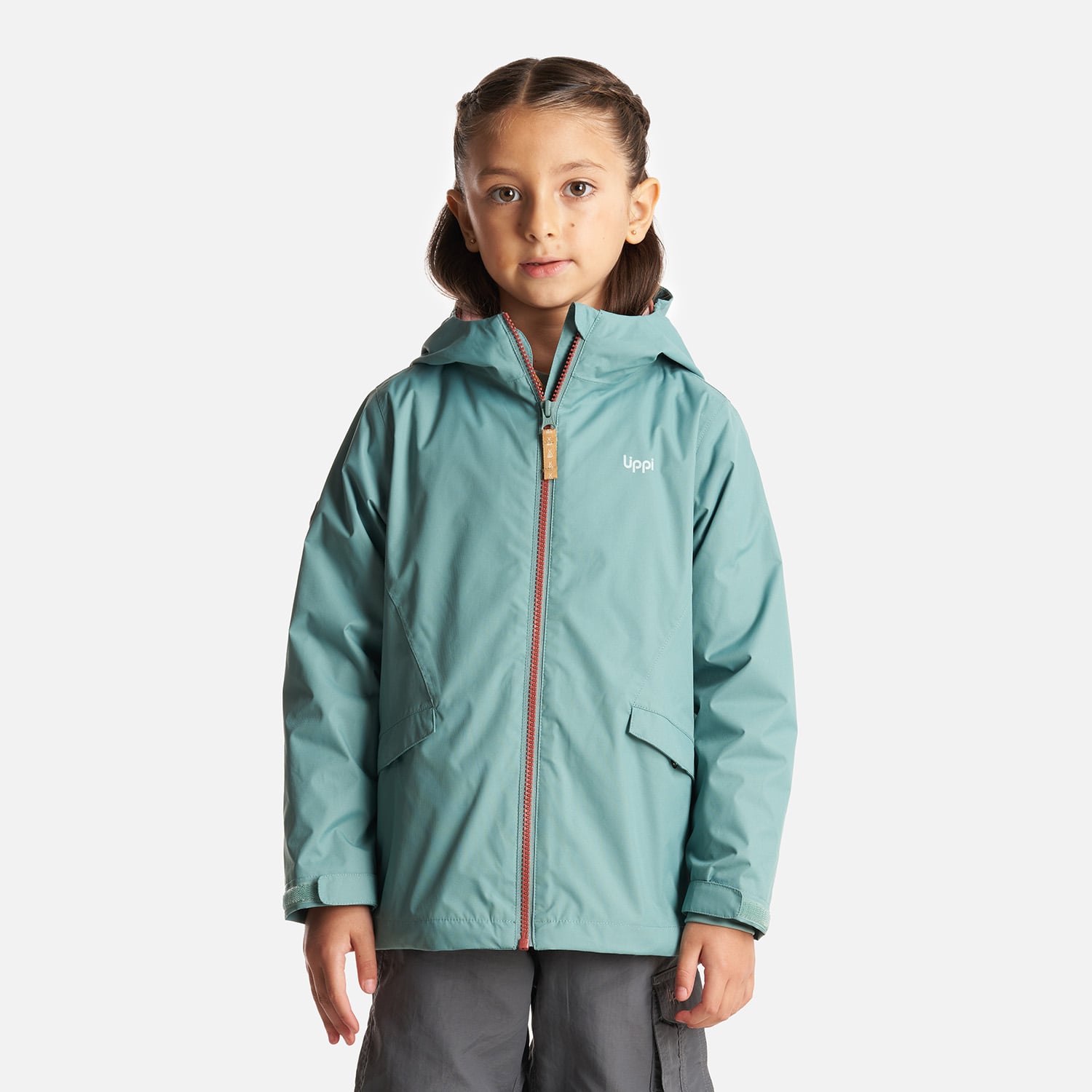 CHAQUETA NIÑA LIPPI JADE OSCURO SNOWBALL FUSION-3 HOODY JACKET /ROSA - 2