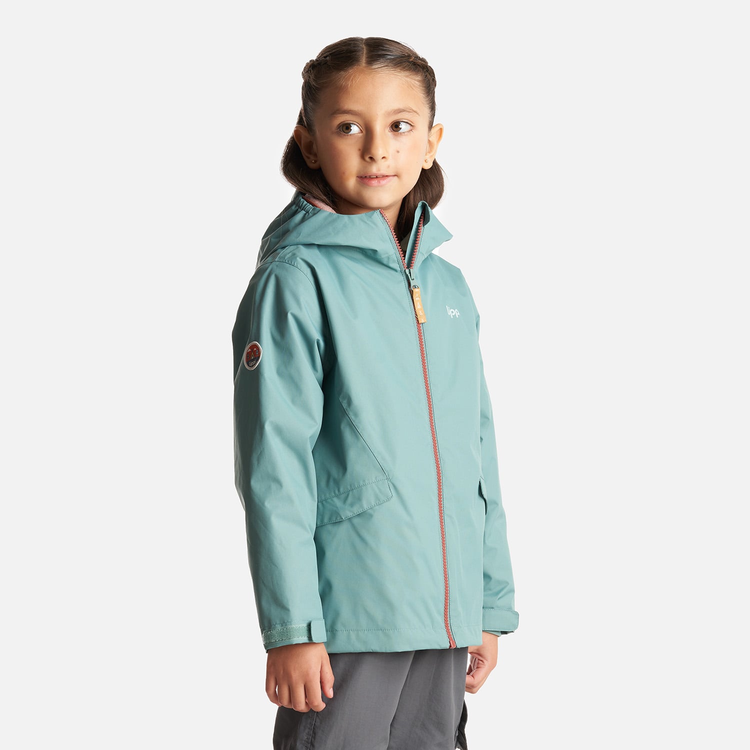 CHAQUETA NIÑA LIPPI JADE OSCURO SNOWBALL FUSION-3 HOODY JACKET /ROSA - 3