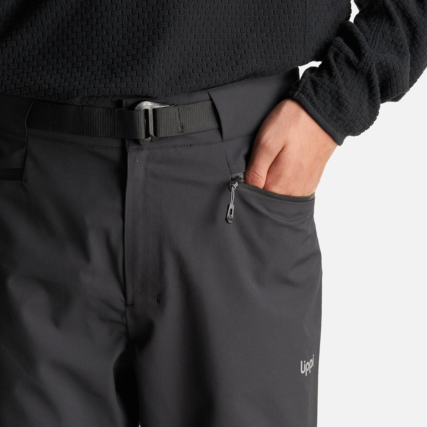PANTALÓN NIÑO LIPPI NEGRO VERDE TEEN BOY SIERRA NEVADA B-DRY LIGHT PANTS BOTELLA - 5