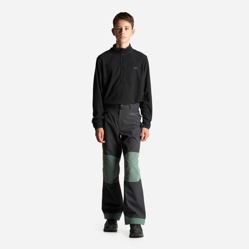 PANTALÓN NIÑO LIPPI NEGRO VERDE TEEN BOY SIERRA NEVADA B-DRY LIGHT PANTS BOTELLA - 6
