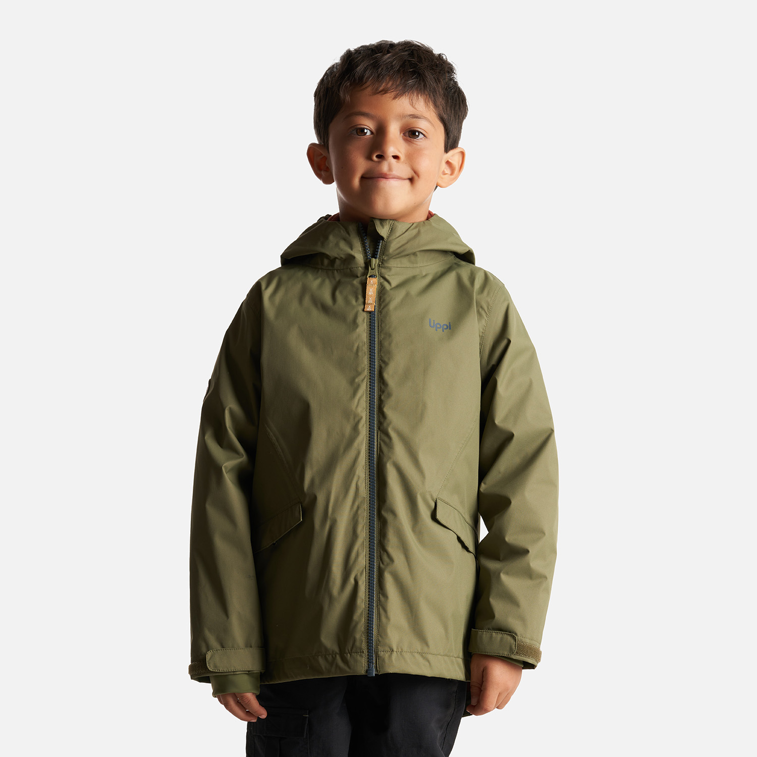 CHAQUETA NIÑO LIPPI VERDE SNOWBALL FUSION-3 HOODY JACKET /TERRACOTA - 2