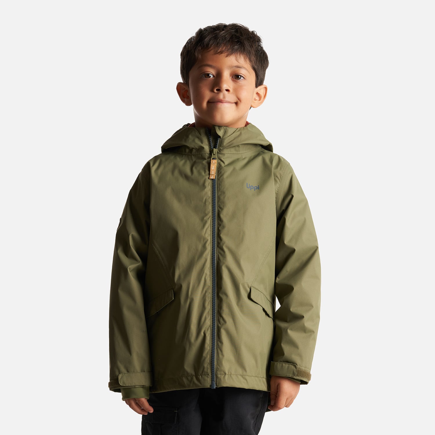 CHAQUETA NIÑO LIPPI VERDE SNOWBALL FUSION-3 HOODY JACKET /TERRACOTA - 2