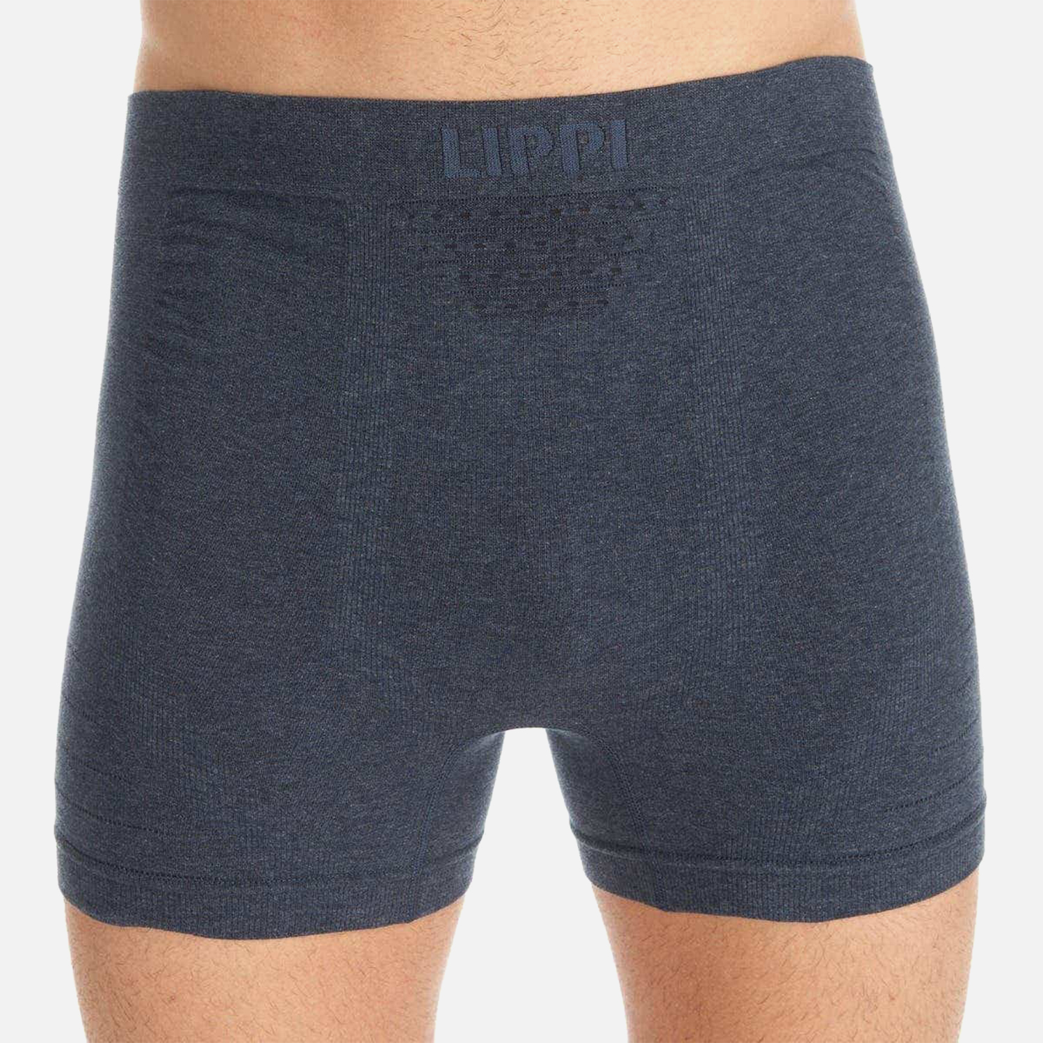 ROPA INTERIOR HOMBRE PACK SKINTEC SEAMLESS BOXER GRIS MEDIO Y AZUL MARINO LIPPI I23 - 7
