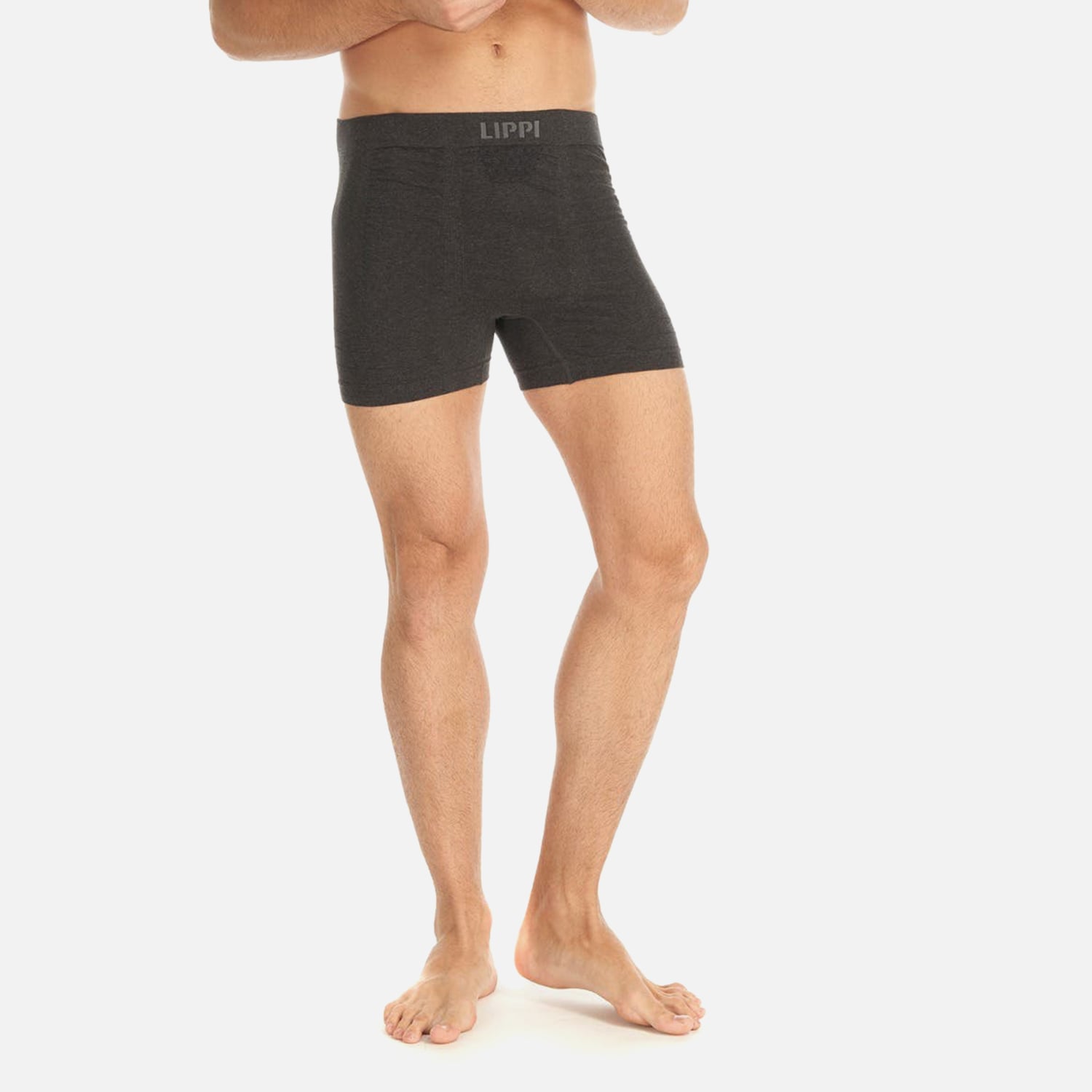 ROPA INTERIOR HOMBRE PACK SKINTEC SEAMLESS BOXER NEGRO Y GRIS OSCURO LIPPI - 2