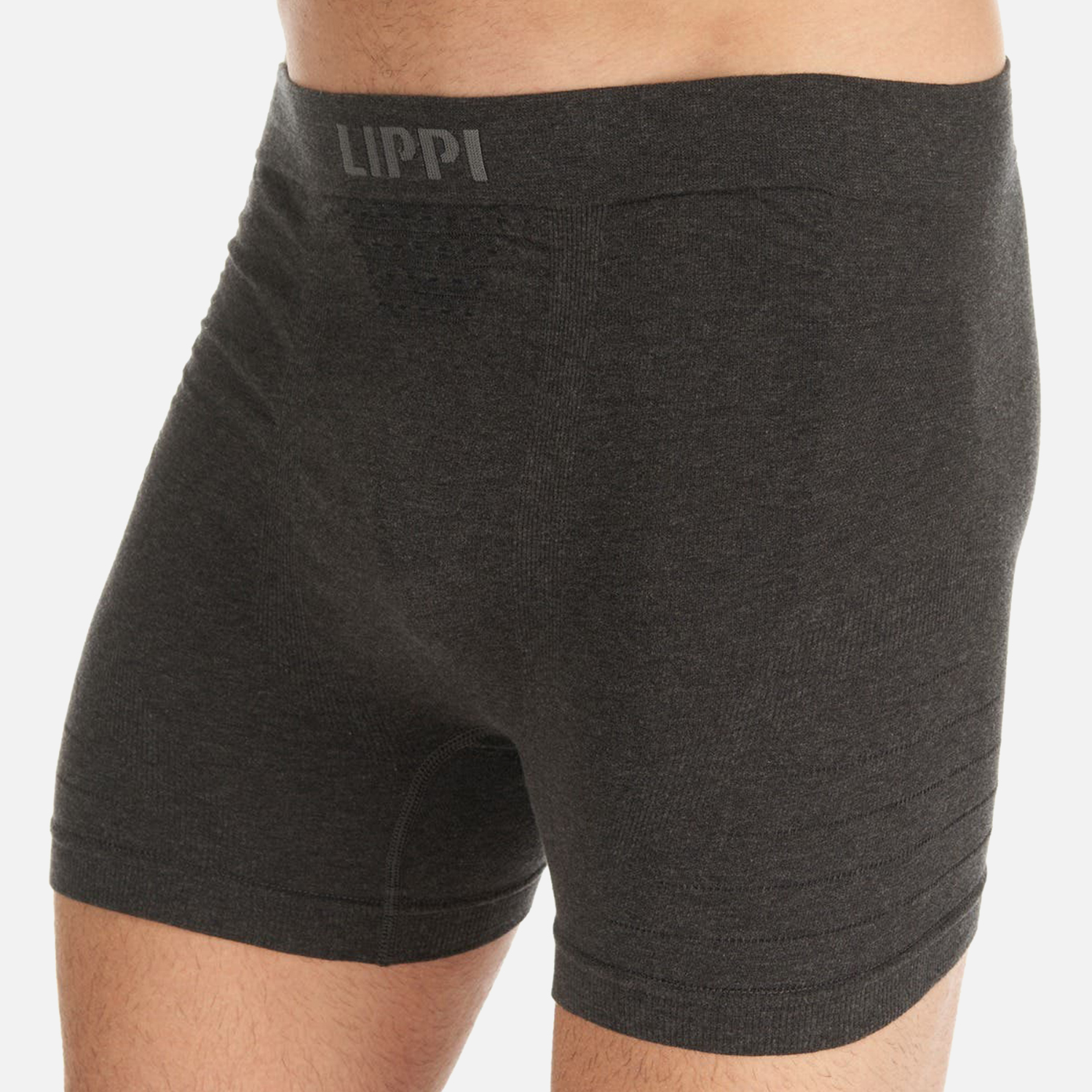 ROPA INTERIOR HOMBRE PACK SKINTEC SEAMLESS BOXER NEGRO Y GRIS OSCURO LIPPI - 8