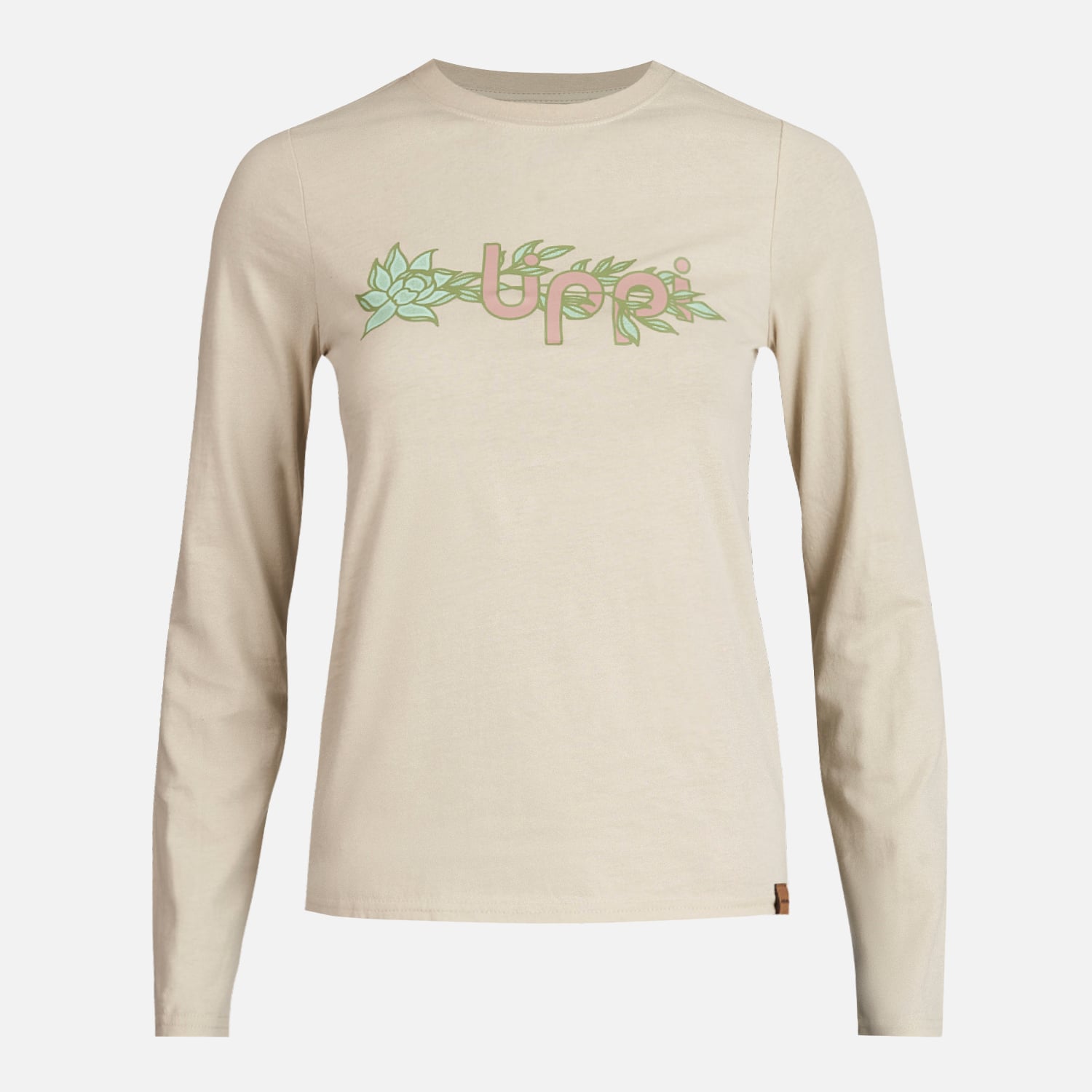 POLERA ALGODÓN NIÑA LIPPI CREMA TEEN GIRL LOGO LONG SLEEVE T-SHIRT - 1