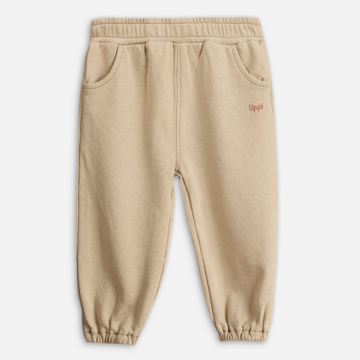 PANTALÓN ALGODÓN NIÑA LIPPI TAUPE BABY GIRL COZY PANTS - 1