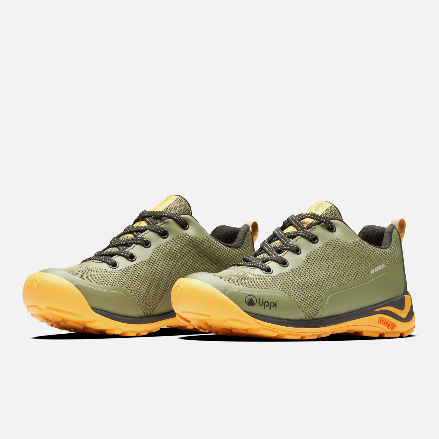 ZAPATO NIÑO INTENSE HIKE KIDS LOW VERDE MOSTAZA LIPPI - 4