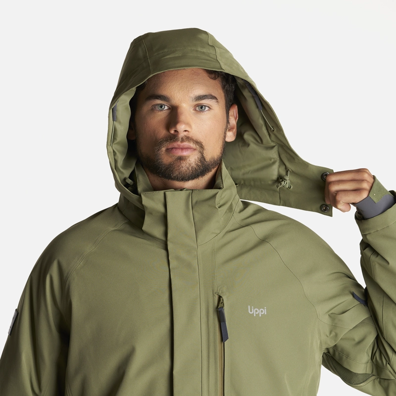 CHAQUETA HOMBRE ANDES B-DRY HOODY JACKET VERDE LIPPI - 6