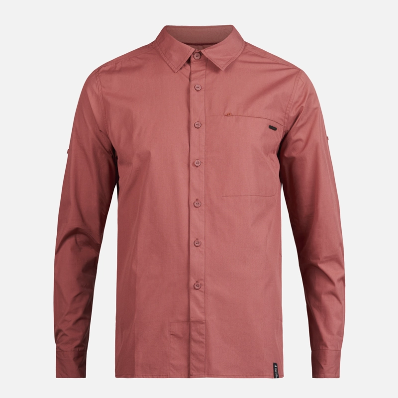 CAMISA HOMBRE ALLOY LONG SLEEVE SHIRT MELANGE TERRACOTA LIPPI - 1