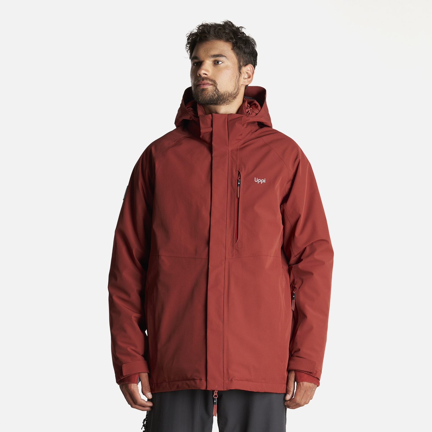 CHAQUETA HOMBRE ANDES B-DRY HOODY JACKET VINO LIPPI - 2